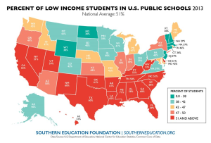 Percent of Low-Income Students in U.S. Public Schools 2013.Southern Education Foundation.2015:01