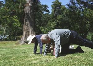 Greg Brockbank and Kirsch Doing Pilgrimage.