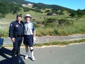 Novato Police Officer Terry Brown and Kirsch